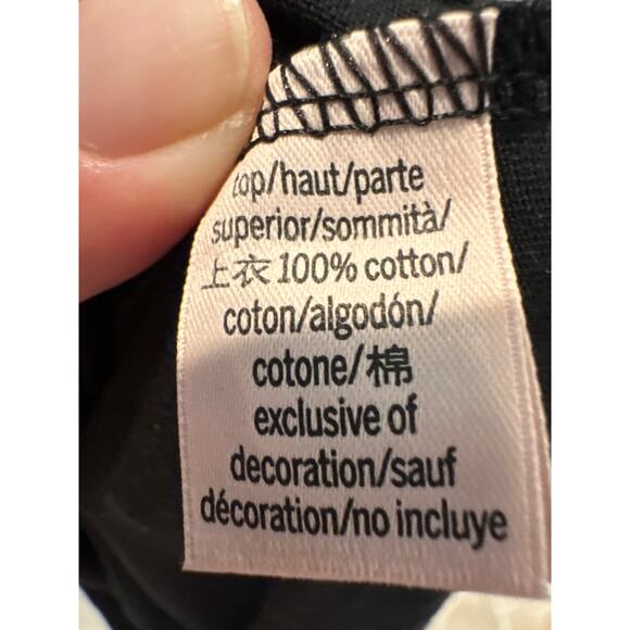 Women’s VS Black Long Sleeve T-Shirt. Size Medium Bling. NWT! - Picture 4 of 4